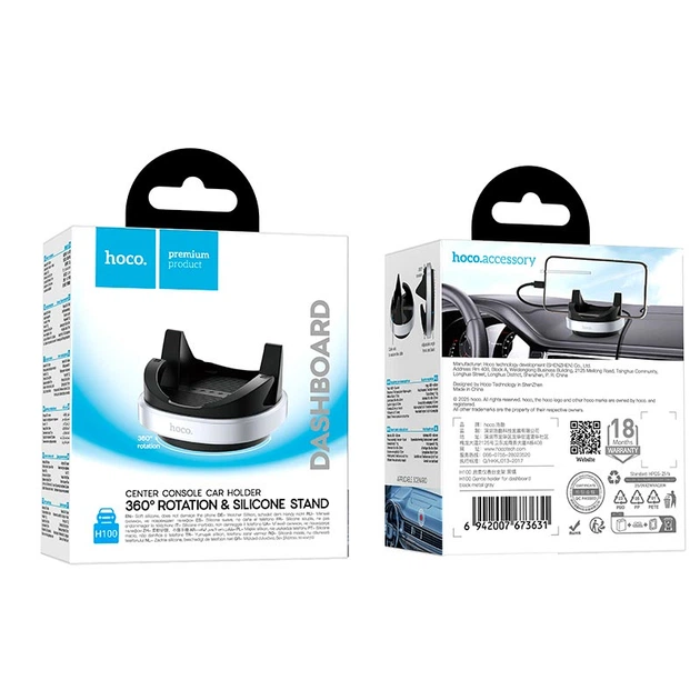 Утримувач HOCO Gentle holder for dashboard H100 |4.5-7"| - зображення 9