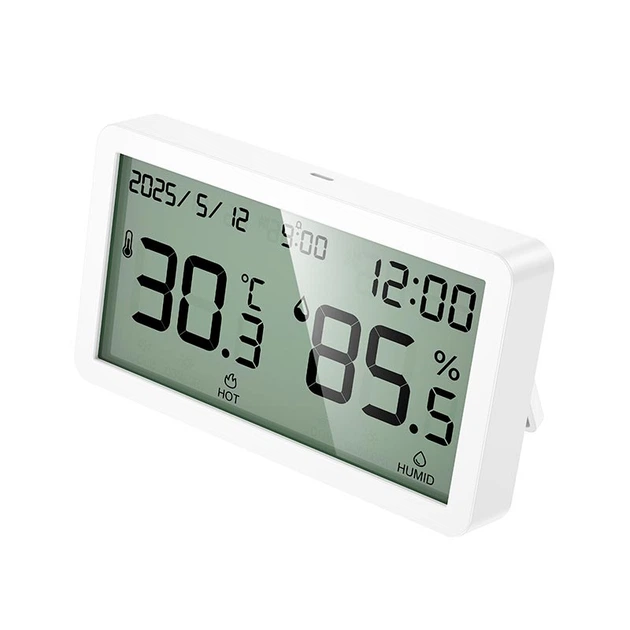 Термогигрометр HOCO indoor electronic alarm clock thermometer and hygrometer HX42 |12 month| White - Фото 4 Термогигрометр HOCO indoor electronic alarm clock thermometer and hygrometer HX42 |12 month| White - изображение 4