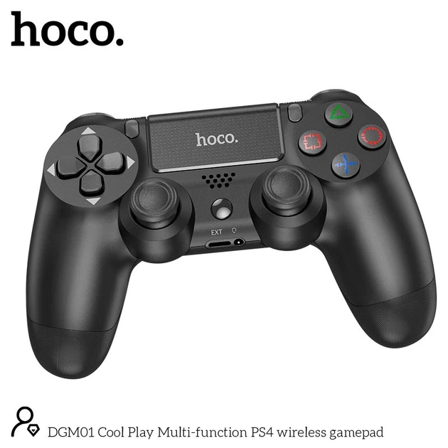 Ігровий контролер HOCO Cool Play Multi-function PS4 бездротовий gamepad DGM01 |6 axis Gyroscope| Black - зображення 3