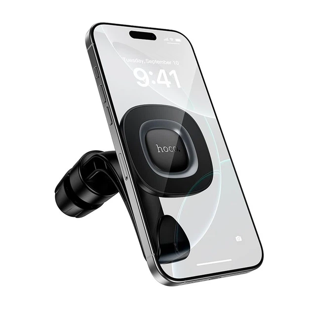 Автомобільний тримач на підголівник Hoco H99 Crown magnetic car holder (headrest) Black - зображення 4