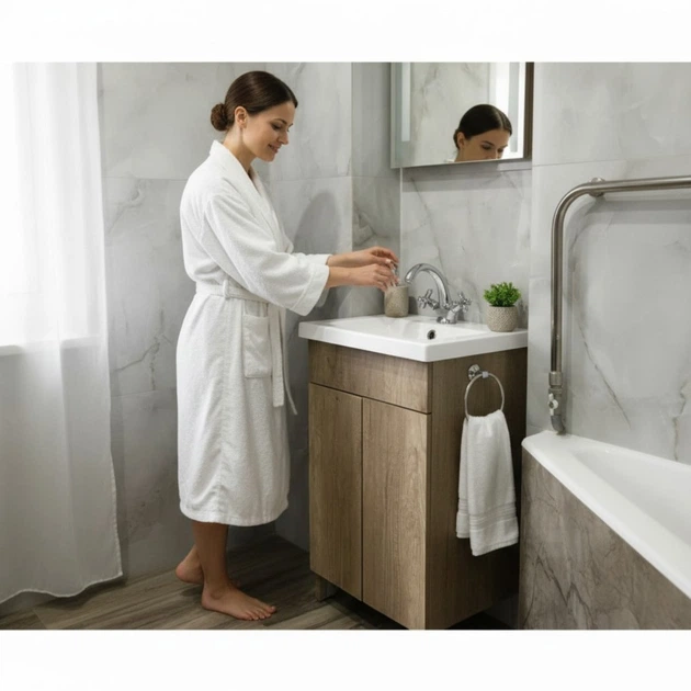 Пластикова тумба із покриттям HPL 3120 Albero 70 см - изображение 2