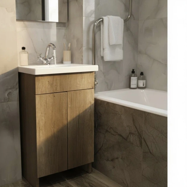 Пластикова тумба із покриттям HPL 3120 Albero 70 см - изображение 3