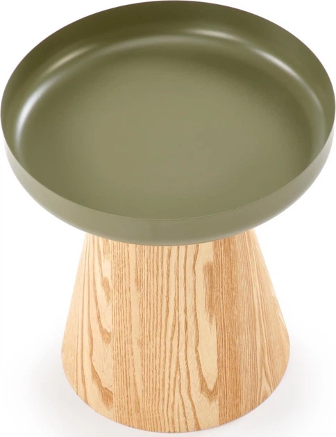 Ława Halmar GINA 40 cm Naturalny/Zielony (5905248135840) - obraz 3