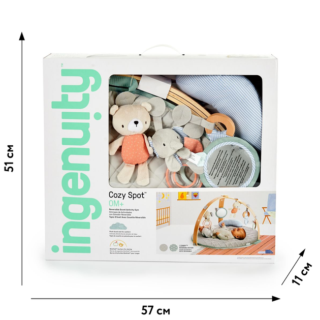 Развивающий коврик Ingenuity "Cozy Spot" (12126) - изображение 2
