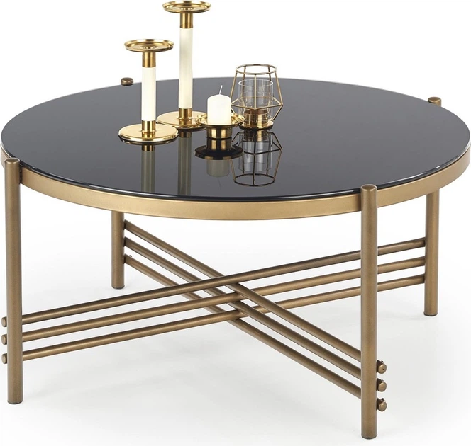 Ława Halmar ISMENA 80 cm Złoty (5905248107595) - obraz 2