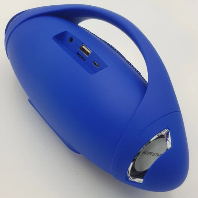 Портативна колонка Hopestar H37 Sound System Original BLUE, Bluetooth 2×5 Вт, FM, TF, USB, Power Bank 1500 mAh, TWS, вологозахист - Фото 3 Портативна колонка Hopestar H37 Sound System Original BLUE, Bluetooth 2×5 Вт, FM, TF, USB, Power Bank 1500 mAh, TWS, вологозахист - изображение 3