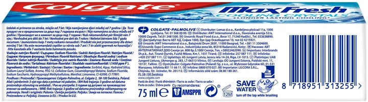 Зубна паста Colgate Max Fresh Cooling Crystals Макс Освіжаюча 100мл - Фото 2 Зубна паста Colgate Max Fresh Cooling Crystals Макс Освіжаюча 100мл - изображение 2