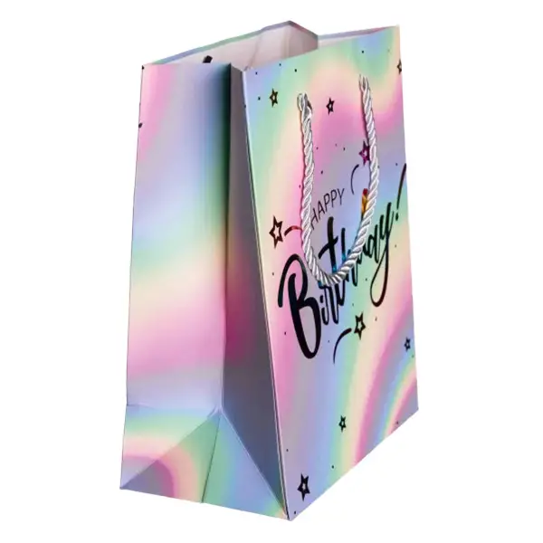 Набір пдарункових пакетів Happy Birthday крафтових 26×10×31.5 см 12 штук HP-10359-16 - Фото 3 Набір пдарункових пакетів Happy Birthday крафтових 26×10×31.5 см 12 штук HP-10359-16 - зображення 3