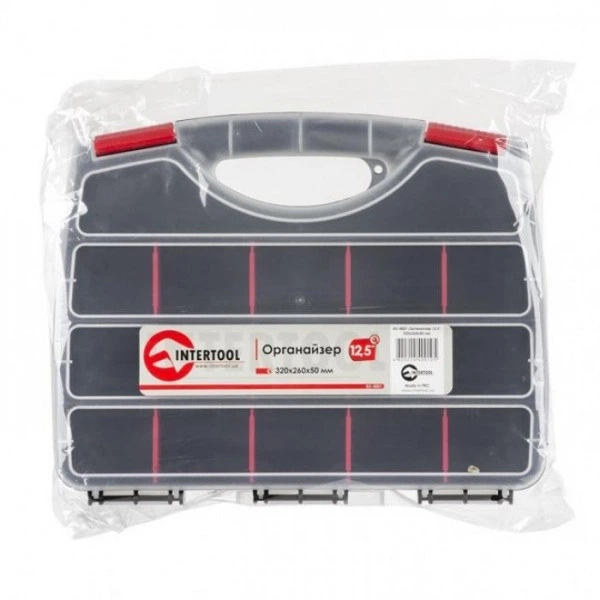 Органайзер пластиковый, 12,5" 320x260x50 мм INTERTOOL BX-4001 (20546) - изображение 7
