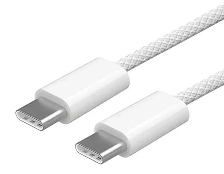 Кабель USB-C to USB-C для iPhone 15, 16, 17 (1м) 60W Fast Charge, White - Фото 2 Кабель USB-C to USB-C для iPhone 15, 16, 17 (1м) 60W Fast Charge, White - зображення 2