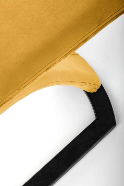 Krzesło do kuchni i salonu Halmar Krzesło K442 na płozach Musztardowe (V-CH-K/442-KR-MUSZTARDOWY) (5905248110519) - obraz 8