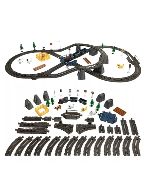 Kolejka elektryczna Woopie Lokomotywa Towarowa 90 elementów (5906280657482) - obraz 3