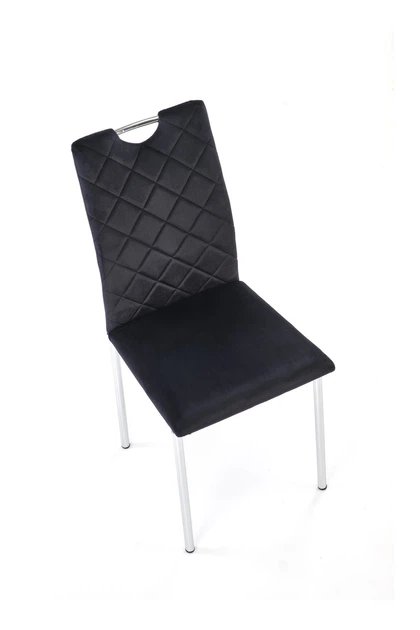Krzesło do kuchni i salonu Halmar K202 Czarno-srebrne ( V-CH-K/578-KR-CZARNY) (5905248136045) - obraz 7