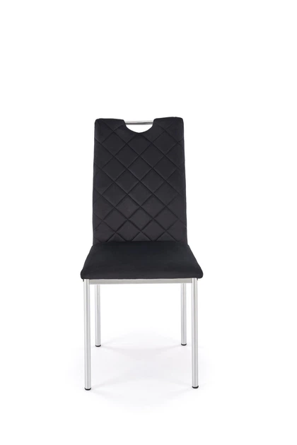 Krzesło do kuchni i salonu Halmar K202 Czarno-srebrne ( V-CH-K/578-KR-CZARNY) (5905248136045) - obraz 8