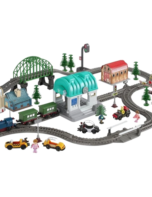 Kolejka elektryczna Woopie Miasteczko 108 elementów (5906280657451) - obraz 2