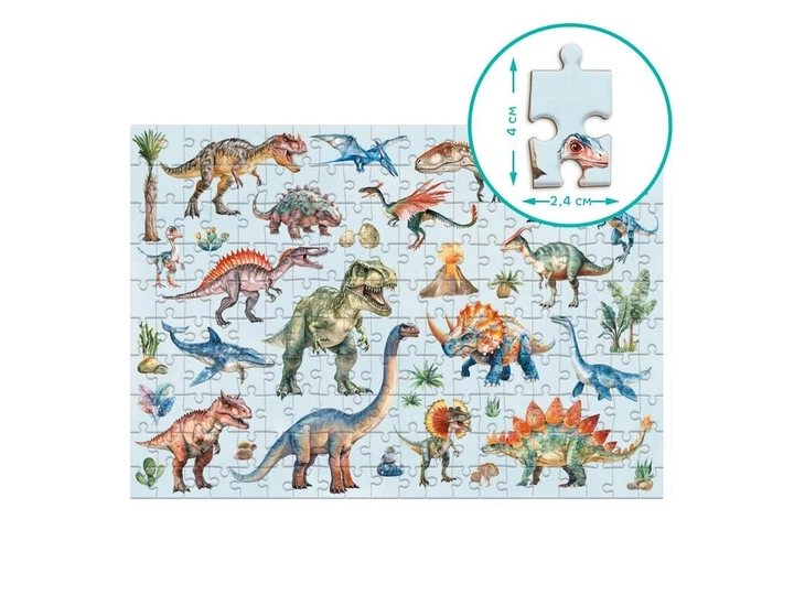 Монтессори пазл Динозавры DoDo 300631 Разноцветный shop (4823115912558) - изображение 2