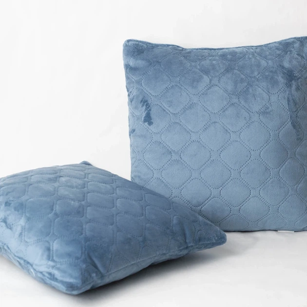 Подушка декоративна "VELURE" Dark Blue, 40x40 - зображення 2