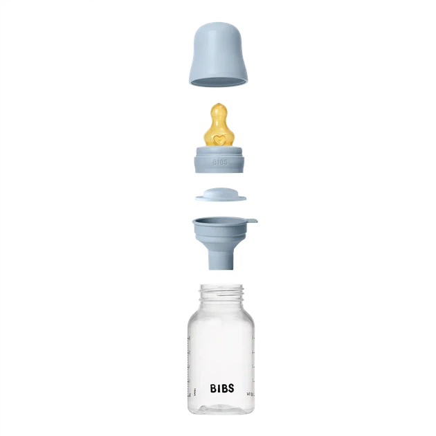 Дитяча пластикова пляшечка BIBS Baby Bottle Round Latex 150 ml Slow Flow - изображение 4