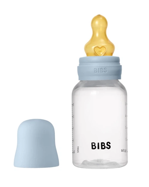 Дитяча пластикова пляшечка BIBS Baby Bottle Round Latex 150 ml Slow Flow - изображение 7