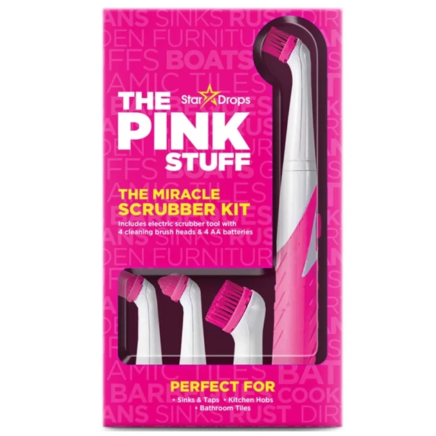 Набор для уборки щетка + 4 насадки The Pink Stuff The Miracle Scrubber Kit - изображение 2