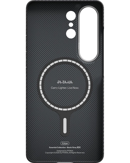 Чехол Pitaka Edge Classic Twill 600D для Samsung Galaxy S26 Ultra (Black/Grey) - изображение 8