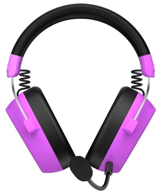 Игровая гарнитура HATOR Hypergang 3 Hi-Res Wireless Cyber Violet (ESH52) - Фото 6 Игровая гарнитура HATOR Hypergang 3 Hi-Res Wireless Cyber Violet (ESH52) - изображение 6