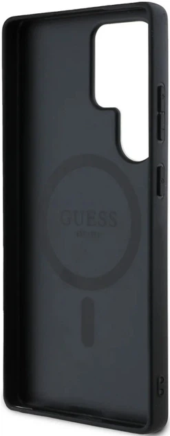 Панель Guess 4G 4G Round Patch Classic Logo MagSafe для Samsung Galaxy S25 Ultra Brown (3666339448950) - зображення 3