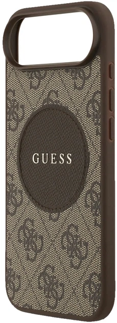 Etui Guess 4G Circle Classic Logo MagSafe do Apple iPhone Air Brązowe (3666339490010) - obraz 2