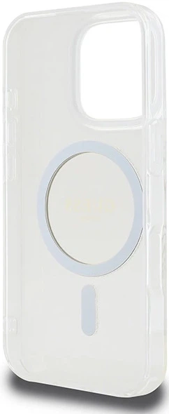 Панель Guess IML Glitter Circle MagSafe для Apple iPhone 16 Pro Max Transparent (3666339307585) - зображення 3