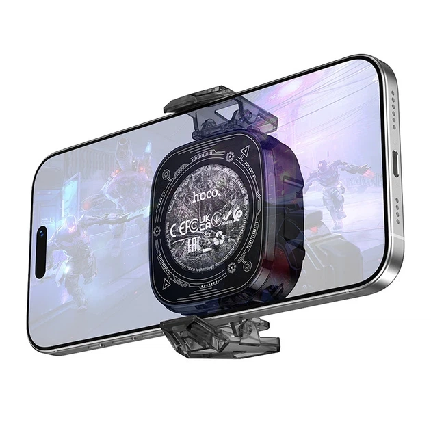Кулер для смартфона Hoco GA5 Triumph напівпровідникове активне охолодження з RGB підсвічуванням Чорний - зображення 5