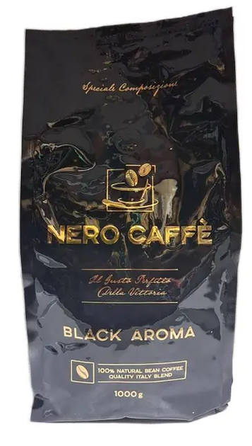 Кофе зерновой Nero Caffe Black Aroma 1кг - Фото 1 Кофе зерновой Nero Caffe Black Aroma 1кг - изображение 1