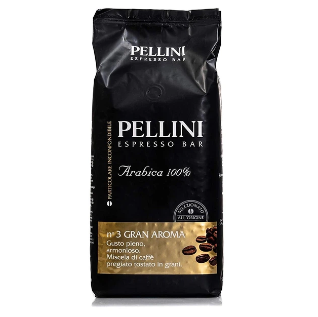 Кава зернова Pellini Grand Aroma 500г - Фото 1 Кава зернова Pellini Grand Aroma 500г - зображення 1