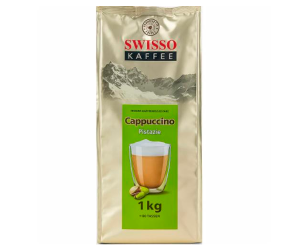 Капучіно Swisso Kaffee Pistazie 1кг - Фото 1 Капучіно Swisso Kaffee Pistazie 1кг - зображення 1