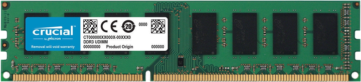 Оперативная память Crucial 8GB DDR3L 1600MHz (CT102464BD160B.C16FPD) Б/У - Фото 1 Оперативная память Crucial 8GB DDR3L 1600MHz (CT102464BD160B.C16FPD) Б/У - изображение 1