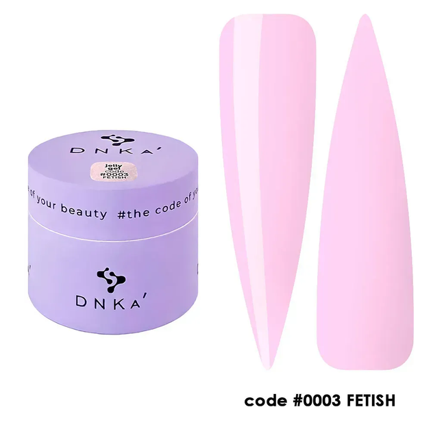 Моделирующий гель-желе DNKa’ Jelly Gel #0003 Fetish на 15 мл для укрепления, наращивания ногтей - Фото 1 Моделирующий гель-желе DNKa’ Jelly Gel #0003 Fetish на 15 мл для укрепления, наращивания ногтей - изображение 1