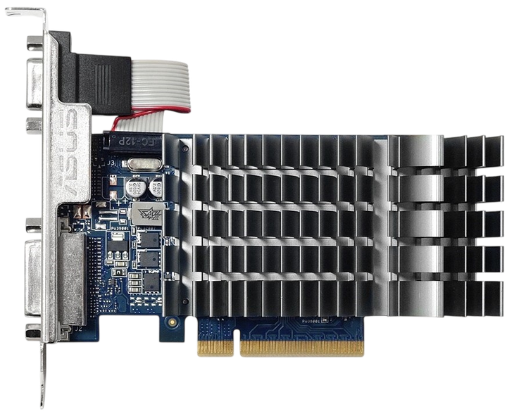 Видеокарта GeForce GT 710 1GB Asus Silent (710-1-SL) Б/У - изображение 2