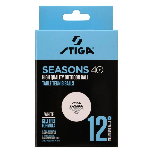Мячик для настольного тенниса Stiga Seasons White 12 шт (1110-2810-12) (931162) - Фото 2 Мячик для настольного тенниса Stiga Seasons White 12 шт (1110-2810-12) (931162) - изображение 2