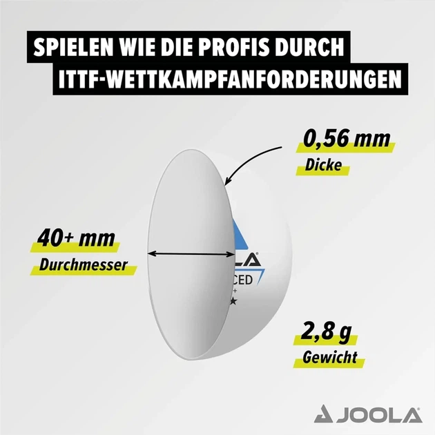 Мячик для настольного тенниса Joola Outdoor ball 6 шт (42181) (930962) - изображение 3