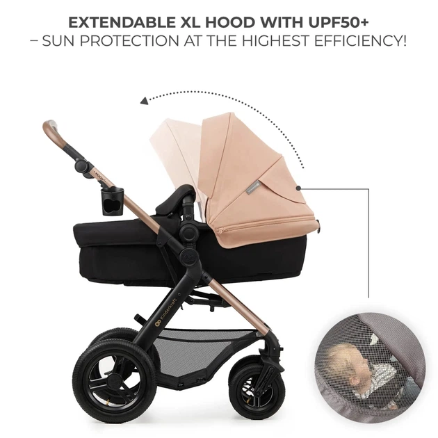 Коляска Kinderkraft 3 в 1 Moov 2 Air Sand Beige (KSMOOV02BEG0000) (5902533925773) - Фото 10 Коляска Kinderkraft 3 в 1 Moov 2 Air Sand Beige (KSMOOV02BEG0000) (5902533925773) - изображение 10