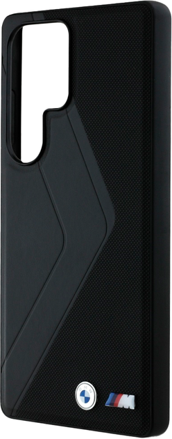 Etui BMW Leather Oversized Stripes MagSafe do Samsung Galaxy S25 Ultra Black (3666339441777) - obraz 6