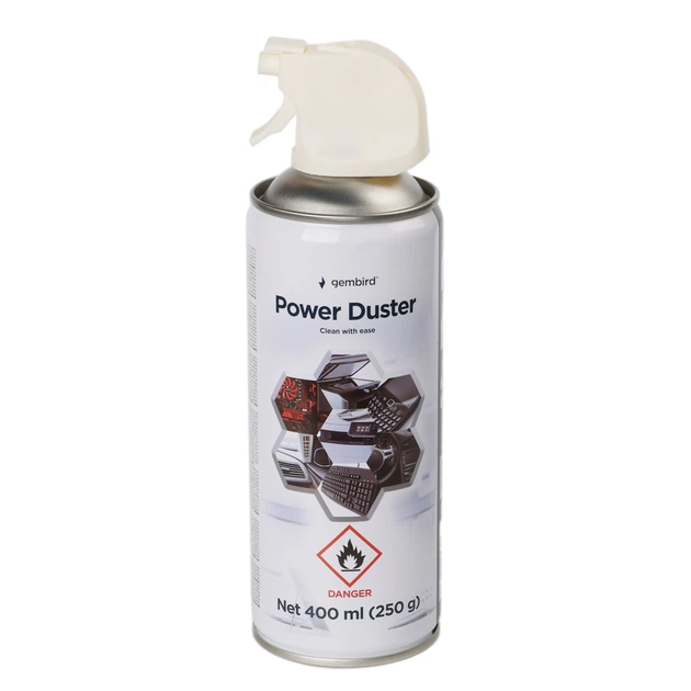 Сжатый воздух для чистки spray duster 400ml Gembird (CK-CAD-FL400-01) - Фото 1 Сжатый воздух для чистки spray duster 400ml Gembird (CK-CAD-FL400-01) - изображение 1