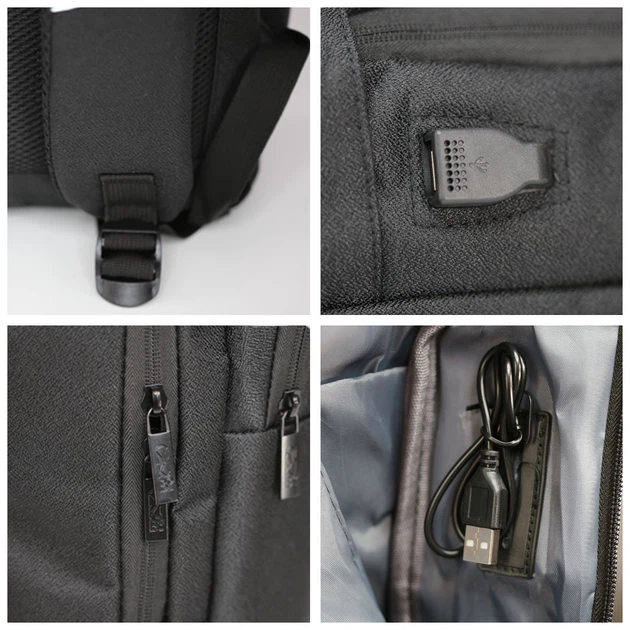 Рюкзак туристический NikiBo Sleek 15л чорний (30010805-01) - изображение 4