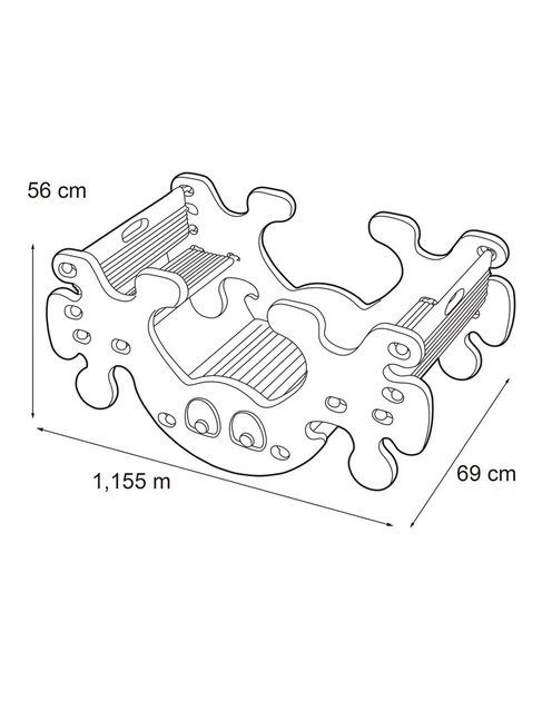 Великий дитячий стіл для пікніка Feber Гойдалка-качалка (8411845003163) - зображення 3