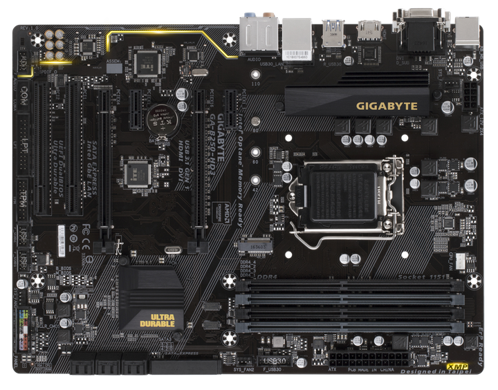 Материнська плата Gigabyte GA-B250-HD3 (LGA1151/4xDDR4/1xM.2 SSD) - зображення 3