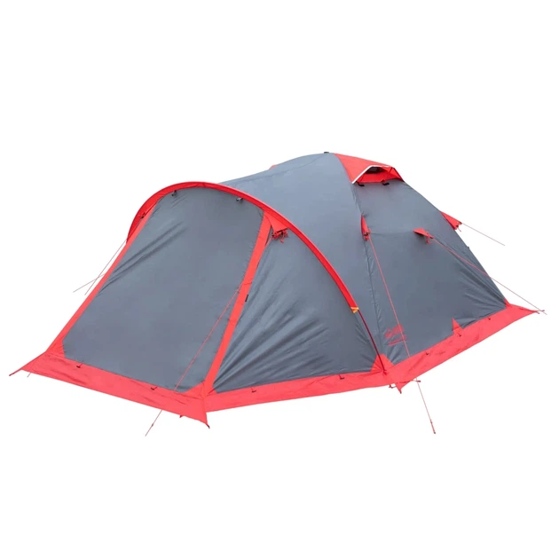 Палатка Tramp Mountain 3 V2 Grey/Red (TRT-023) - Фото 1 Палатка Tramp Mountain 3 V2 Grey/Red (TRT-023) - изображение 1