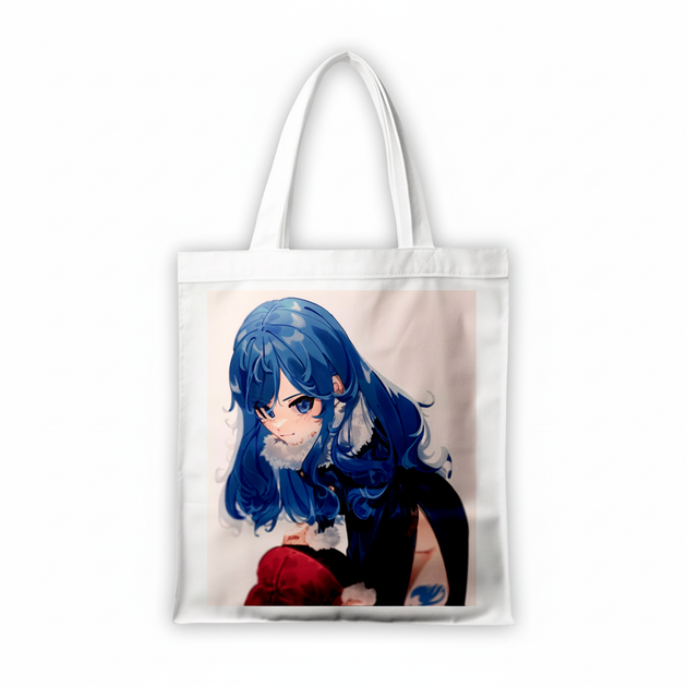 Сумка-шопер Хвост Феи Fairy Tail Джувия Локсер 39x35 см белая из льна 6829 - Фото 1 Сумка-шопер Хвост Феи Fairy Tail Джувия Локсер 39x35 см белая из льна 6829 - изображение 1