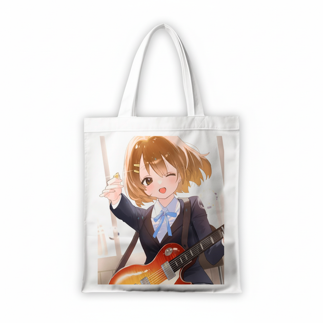 Сумка-шопер К-он! K-On! Юи Хирасава 39x35 см белая из габардина 11324 - Фото 1 Сумка-шопер К-он! K-On! Юи Хирасава 39x35 см белая из габардина 11324 - изображение 1