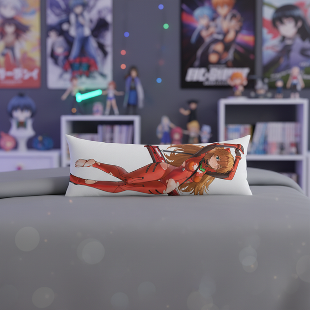 Подушка дакимакура Аска Лэнгли Сорю Asuka Langley Soryu Евангелион Evangelion 13х34 см - изображение 3