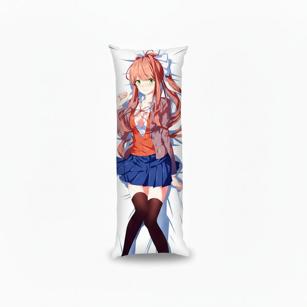 Подушка дакимакура Моника Monika Литературный клуб Доки Доки Doki Doki Literature Club 13х34 см - изображение 2