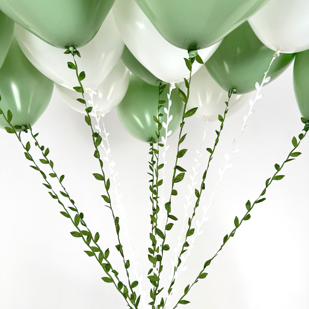 Стрічка З Листочками Ліана 10м Зелена Green - зображення 2